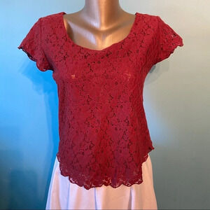 💥5/$25 Bluenotes lace  top‎